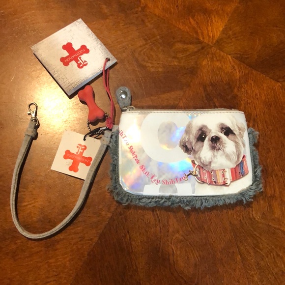 Fuzzynation Shih Tzu Large Tote Bag and Wristlet NWT - Picture 7 of 11